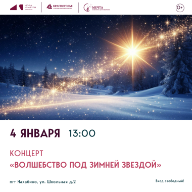 4 января 13:00 Концерт «Волшебство под зимней звездой»