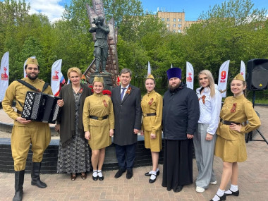 Митинг, посвященный 80-летию Великой Победы, прошел в Красногорске
